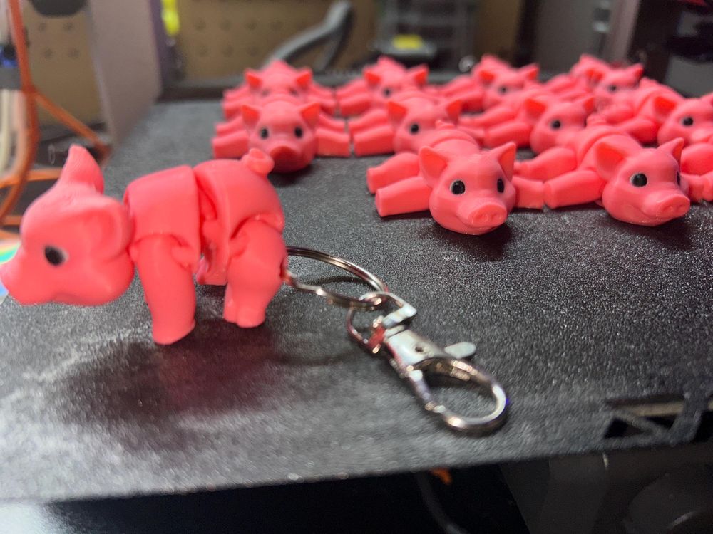 Peppy Pig Articulated Keychain