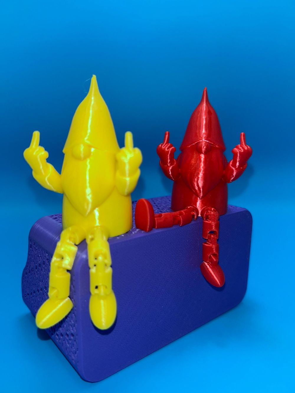 Articulated Middle Finger Gnome – Funny 3D Printed Desk Toy ...